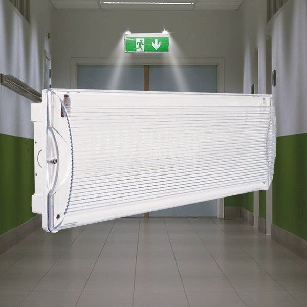 Emergency LED luminaire, 230V for wall, outdoor installation IP65 - 4