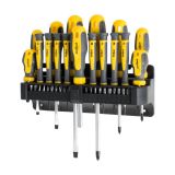 Screwdriver and bits RB-1150, set, steel, 37 pieces, Rebel