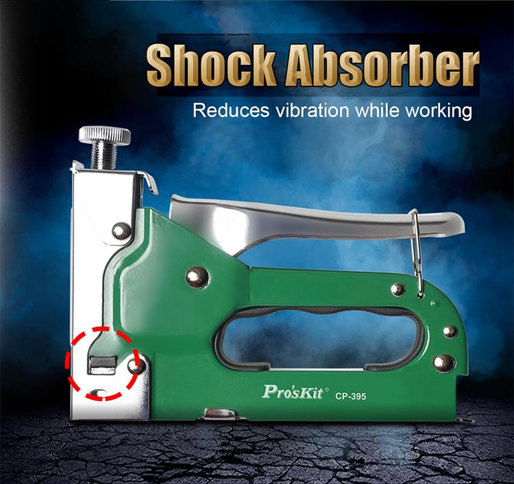 Professional hand tacker, adjustable, 3 in 1, CP-395, PRO'S KIT