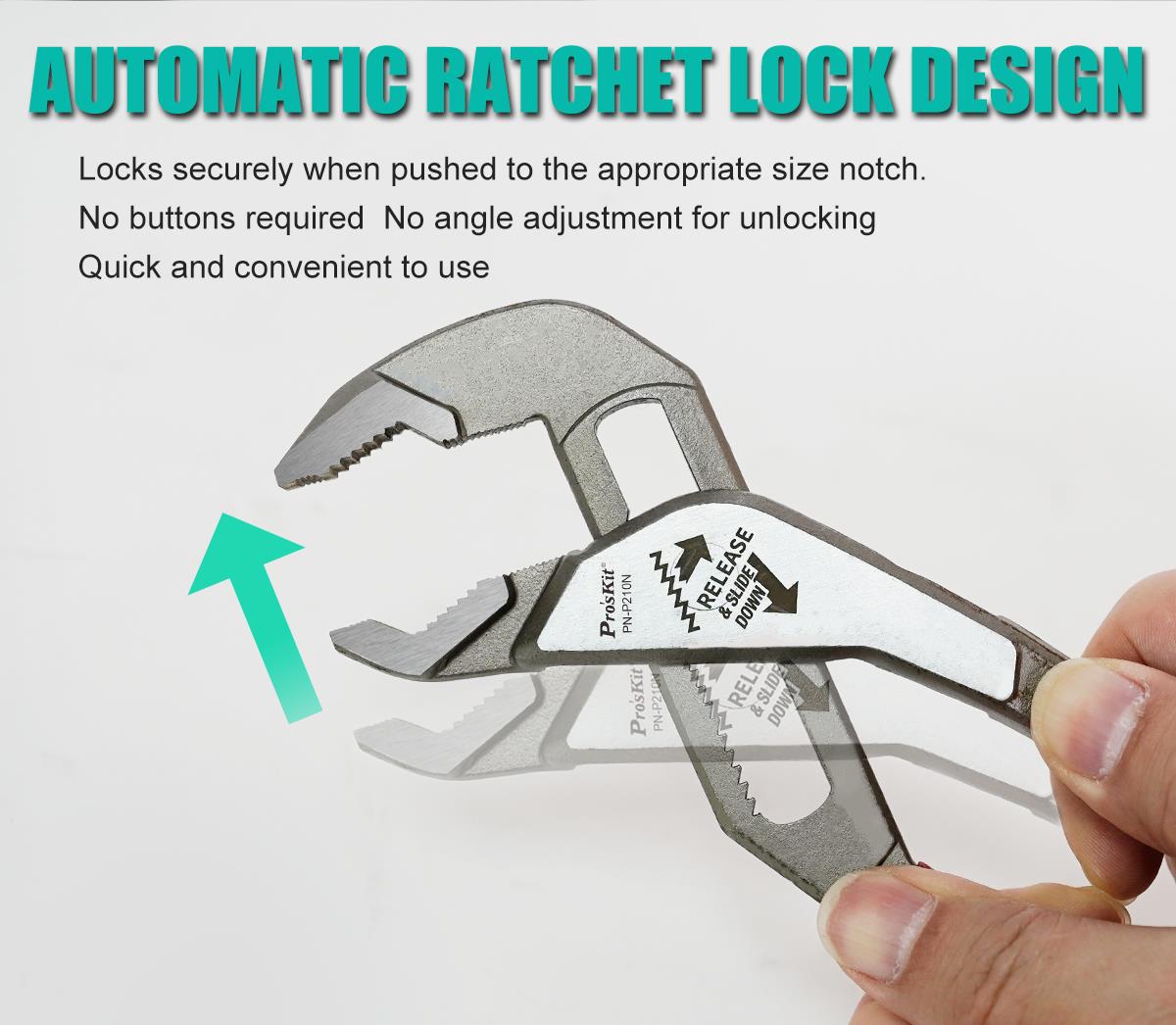 Pliers, 250mm, adjustable, 10