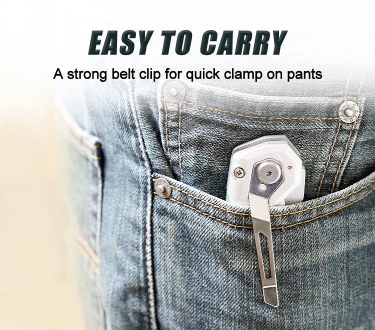 DK-2125 model knife, 2in1, 158x21mm, with tape measure, PRO'S KIT