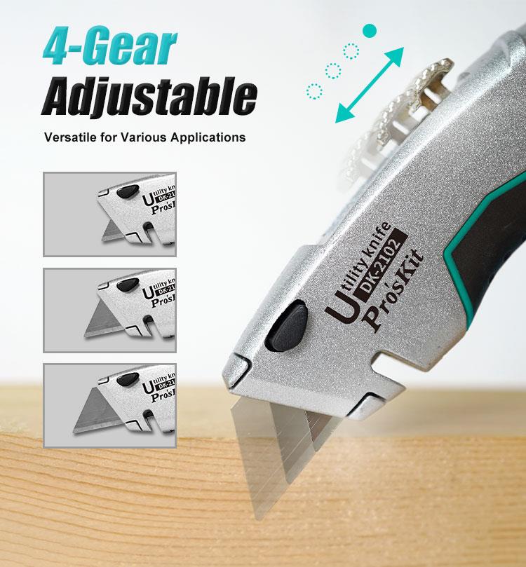 Макетен нож DK-2102, 158x21mm, алуминий, PRO'S KIT