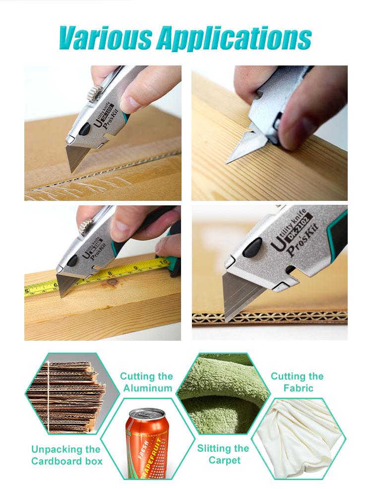 Макетен нож DK-2102, 158x21mm, алуминий, PRO'S KIT