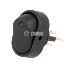 Rocker Switch 2-position R13133L01BBGL2 15A/24VDC hole size ф12.2mm