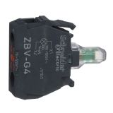 Индикаторна лампа, LED, ZBVG4, 110~120VAC, червен, отвор ф22mm