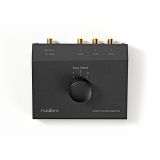 Audio switch triple 3x(2xRCA/f) - 2xRCA/f black ASWI2403BK
