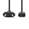 Power cable PCGB11040BK30, 2x0.75, 3m, euro plug/IEC-320-C7, black - 2 - Vikiwat Power cable PCGB11040BK30, 2x0.75, 3m, euro plug/IEC-320-C7, black - 2
