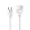 Power extension cable 10m, 3x1.5mm2, PVC, IP20, white, NEDIS PEXC110FWT - 1