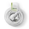 Power extension cable 10m, 3x1.5mm2, PVC, IP20, white, NEDIS PEXC110FWT - 3