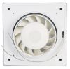 Bathroom fan 100mm 220V 18W 169m3/h square 150x152mm white - 4