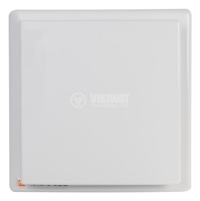 Вентилатор за баня MM ОК, ф100mm, 220VAC, 5.5W, 100m3/h, квадратен 150x152mm, бял - 1