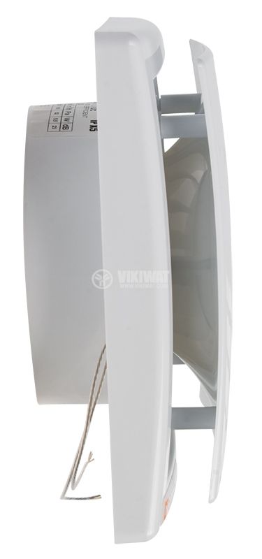Вентилатор за баня MM ОК, ф100mm, 220VAC, 5.5W, 100m3/h, квадратен 150x152mm, бял - 4