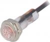 LED indicator lamp, R9-79L-11-12RED 12VDC red IP40