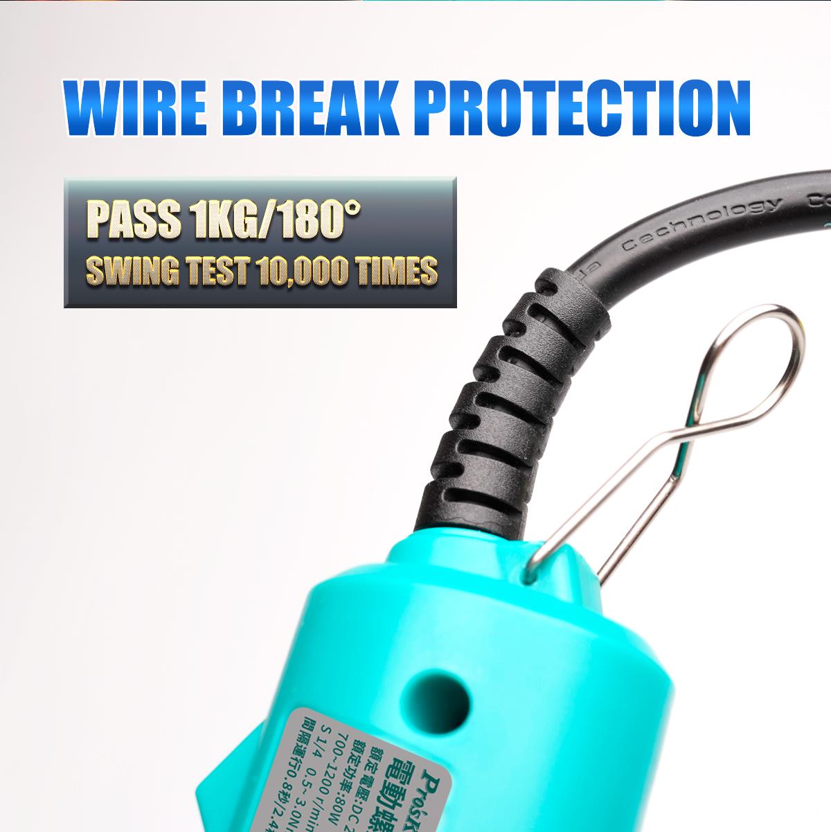 Electric screwdriver, 230VAC, 80W, 700~1200 rpm, PT-32030F, PRO'S KIT