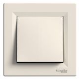 Light switch 1pole single, 10A, 250VAC, for built-in, beige, EPH0100223