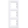 Vertical frame for wall sockets and light switches 3-gang, white color, EPH5810321 Schneider, Asfora, - 1