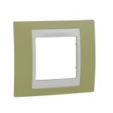 Single frame, Schneider, Unica Plus, 1-gang, apple green color, MGU6.002.563