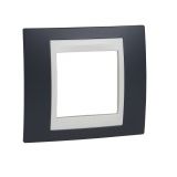 Single frame, Schneider, Unica Plus, 1-gang, slate grey color, MGU6.002.577