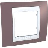 Единична рамка, Schneider, Unica Plus, едно гнездо, цвят бледоморав, MGU6.002.876