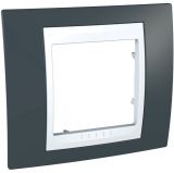 Единична рамка, Schneider, Unica Plus, едно гнездо, цвят тъмно сив, MGU6.002.877