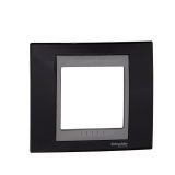 Single frame, Schneider, Unica Top, 1-gang, rhodium black color, MGU66.002.293