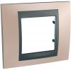 Single frame, Schneider, Unica Top, 1-gang, onyx copper color, MGU66.002.296