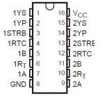 Интегрална схема 75115, TTL съвместим, DUAL DIFFERENTIAL RECEIVERS, DIP16 - 2 - Викиват Интегрална схема 75115, TTL съвместим, DUAL DIFFERENTIAL RECEIVERS, DIP16 - 2