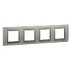 Horizontal frame, Schneider, Unica Top, 4-gang, top white color, MGU66.008.092
