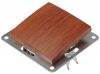 Electric Switch, wood-coloured, LEXA 250 VAC, 10 A, deviatore