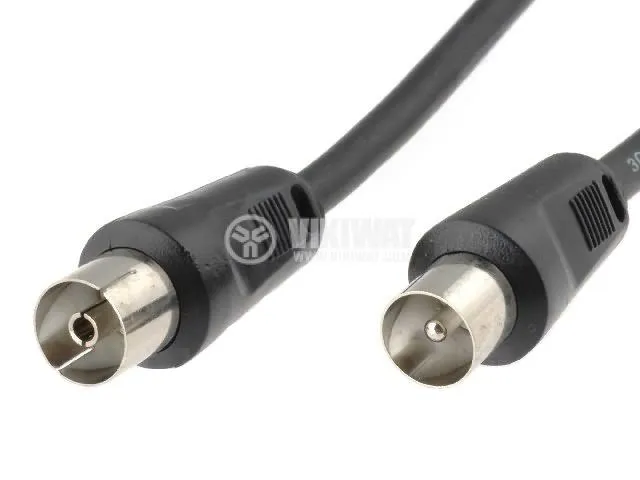Coaxial cable male/female for TV antenna (2.5 m)