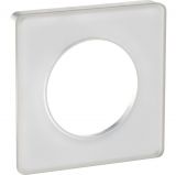 Decorative frame, single, white glass/white, PC/acrylic, S520802R