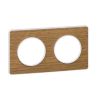 Decorative frame, double, wood/white, PC/wood, S520804N