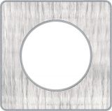 Декоративна рамка, единична, алуминий кроко/алуминий, PC/алуминий, S530802J1
