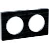 Decorative frame, double, black astrakhan oak/black, PC/wood, S530804P1