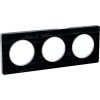 Decorative frame, triple, black astrakhan oak/black, PC/wood, S530806P1