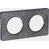 Decorative frame, double, stone/anthracite, PC/stone, S540804U