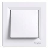 Light switch 1pole single, 10A, 250VAC, for built-in, white, EPH0100121