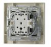 One way light switch Asfora EPH0100123, cream beige color, 10AX 250VAC, flush mounting - 2