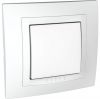 Light switch 1pole single, 10A, 250VAC, for built-in, white, MGU10.201.18D