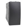 Light switch 1pole single, 10A, 250VAC, for built-in, graphite, MGU3.101.12