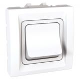 Light switch 1pole single, 32A, 250VAC, for built-in, white, MGU3.231.18