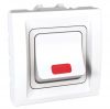 Light switch 1pole 2-circuits single, 32A, 250VAC, for built-in, white, MGU3.232.18S
