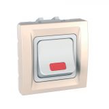 Light switch 1pole 2-circuits single, 32A, 250VAC, for built-in, ivory, MGU3.232.25S