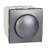Rotary electronic dimmers switch, 0.2A, 250VAC, for built-in, graphite, MGU3.510.12