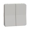 Light switch two-way double, 10A, 230VAC, for built-in, white, MUR39022 - 1