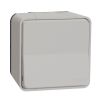 Light switch push-button, 10A, 230VAC, surface, white, MUR39026 - 1
