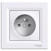Single socket outlet, 16A, 250VAC, white, for built-in, schuko french, EPH2800221