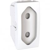 Single socket outlet, 10A, 250VAC, white, for built-in, europlug, MGU3.031.18