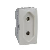 Single socket outlet, 10A, 250VAC, ivory, for built-in, europlug, MGU3.031.25