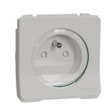 Single socket outlet, 16A, 250VAC, white, for built-in, schuko french, MUR39133